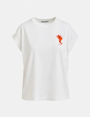 Essentiel Antwerp jungala t - shirt - off white back