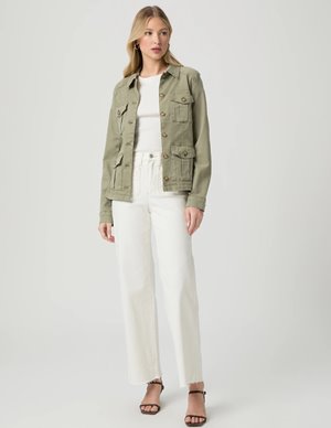Paige Jeans stacey jacket - vintage moss back