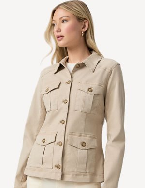 Paige Stacey Jacket Sand side
