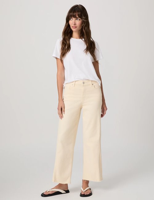 Paige Jeans Anessa raw hem jean - butter yellow
