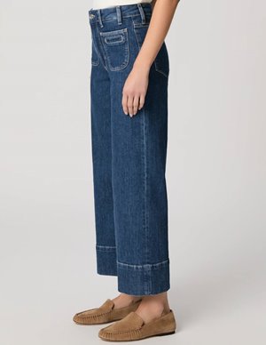 Paige Anessa Wide Hem Jean detail