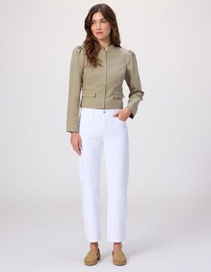 Paige Mason White Ankle Jean