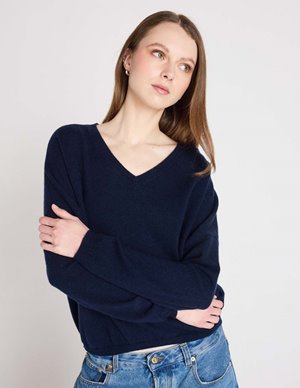 Absolut Cashmere alicia jumper - navy detail