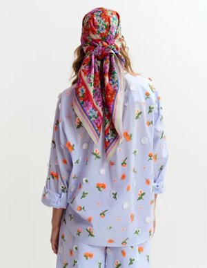 Essentiel Antwerp jimena shirt - pale blue detail
