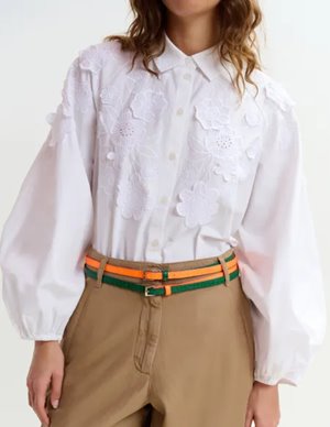 Essentiel Antwerp joella shirt - white detail