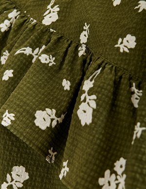 Essentiel Antwerp joojoo ruffle top - olive side