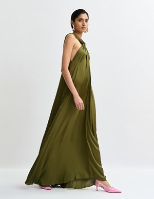 Essentiel Antwerp jaycee maxi dress - olive detail