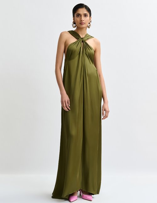 Essentiel Antwerp jaycee maxi dress - olive