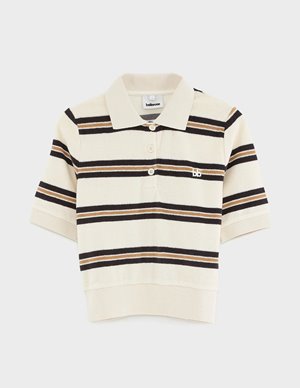 Bellerose crixus polo top - stripe back
