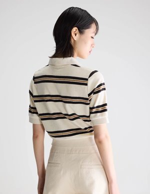 Bellerose crixus polo top - stripe model