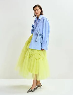 Essentiel Antwerp jiwi shirt - blue model