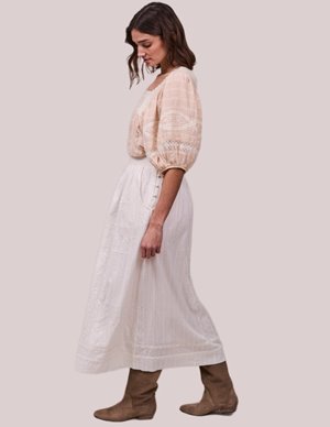 FAUNE sima blouse - blush side