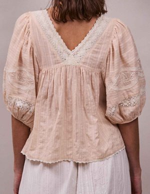 FAUNE sima blouse - blush model