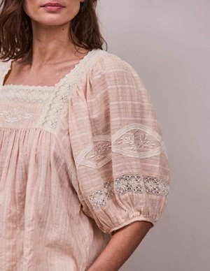 FAUNE sima blouse - blush back