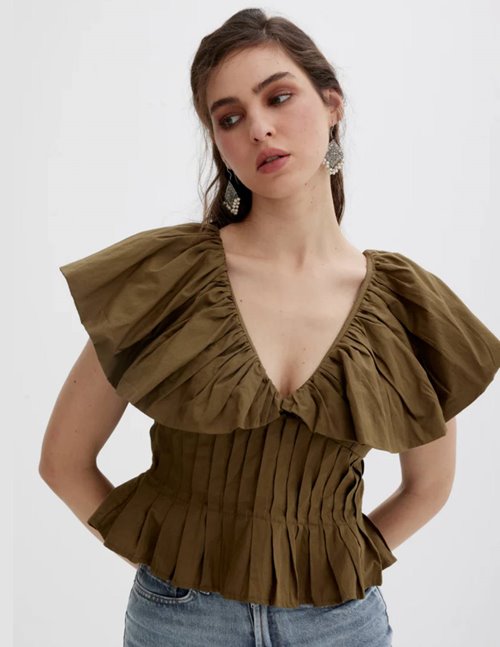 Scarlett Poppies Sagar top - green
