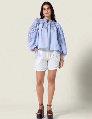 Scarlett Poppies vesma top - blue detail