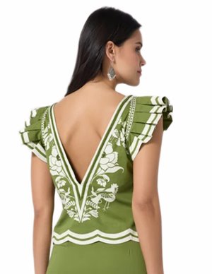 Scarlett Poppies vittore top - green side
