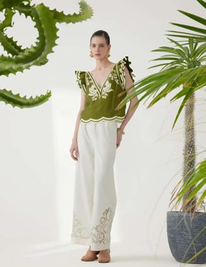 Scarlett Poppies vittore top - green model