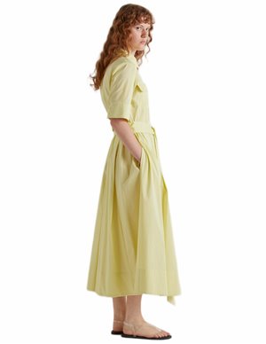 MeiMeiJ shirt dress - yellow side