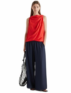MeiMeiJ wide leg trousers - navy