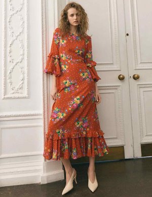 Queens of Archive cherry dress - red side