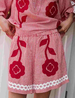 Sissel Edelbo abelone shorts - red flower