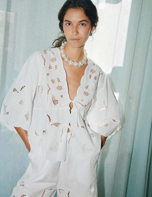 Sissel Edelbo Adeline top - ecru