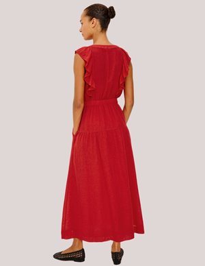 Rails beaux dress - tomato detail