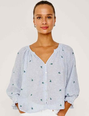 Rails mariah blouse - bluebell stripe