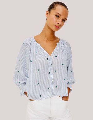 Rails mariah blouse - bluebell stripe detail