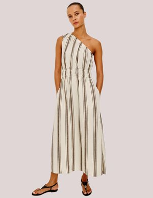 Rails selani dress - sequoia stripe model