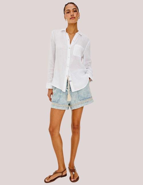 Rails foster shorts - bleached indigo