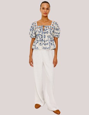 Rails presley top - ceramic floral back
