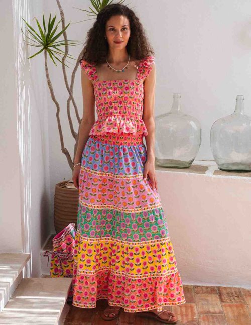 Pink City Prints Jessica skirt - rainbow