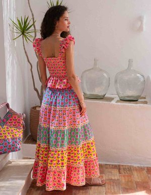 Pink City Prints jessica skirt - rainbow model