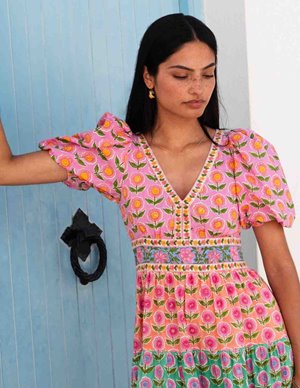 Pink City Prints zizi dress - rainbow side