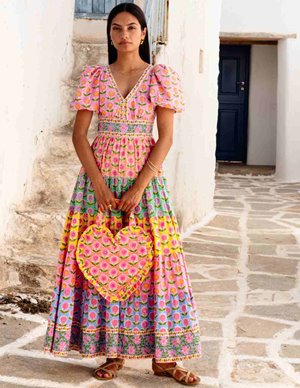 Pink City Prints zizi dress - rainbow
