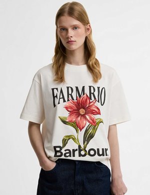 Barbour wildflower tee - cream