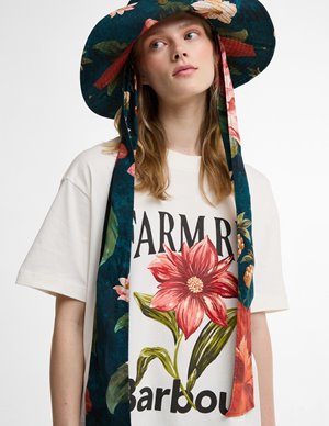 Barbour wildflower tee - cream side
