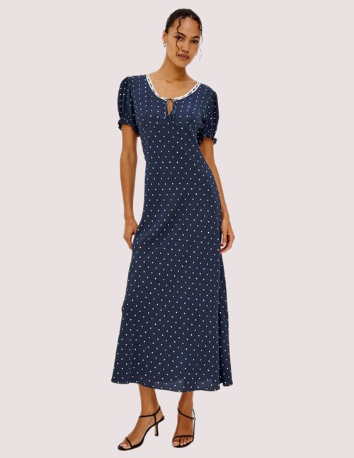 Rails Allison dress - navy polka dot