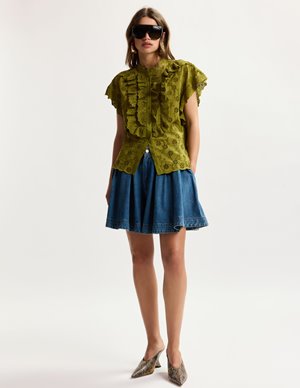 Essentiel Antwerp jellaba blouse - khaki side
