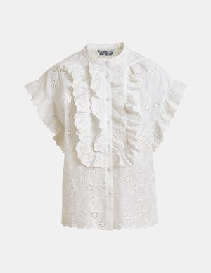 Essentiel Antwerp jellaba blouse - white back