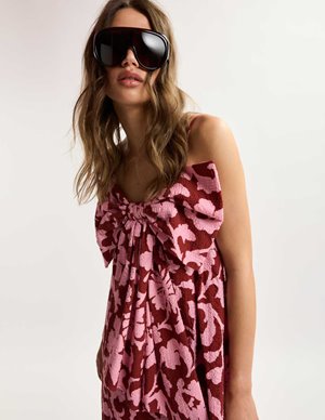 Essentiel Antwerp johnson midi dress - pink side