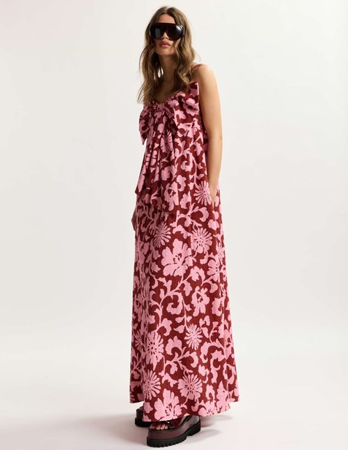 Essentiel Antwerp Johnson midi dress - pink