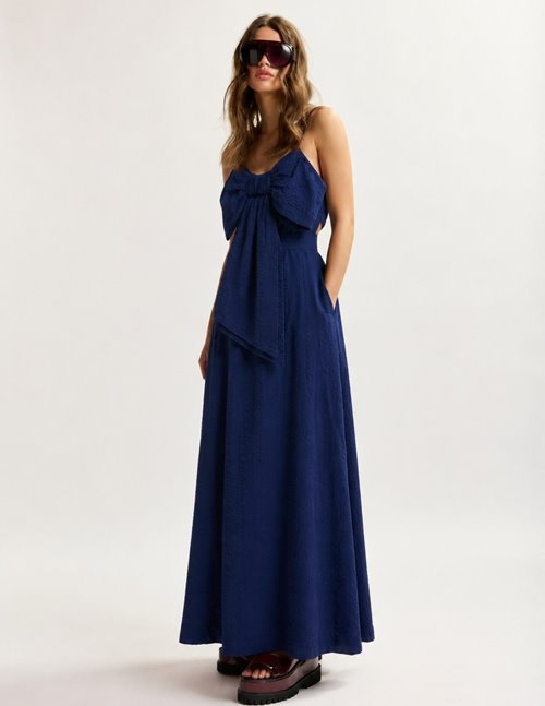 Essentiel Antwerp Johnson midi dress - blue