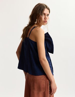 Essentiel Antwerp jogs bow top - blue detail