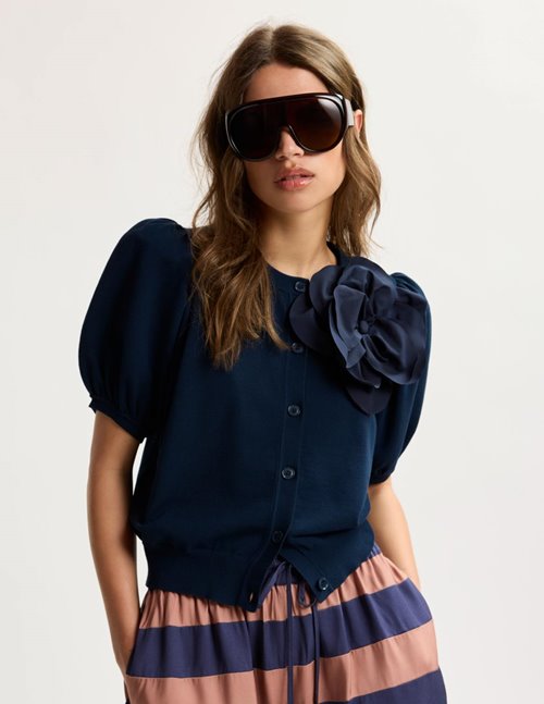 Essentiel Antwerp Jumpo cardigan - blue
