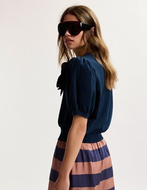 Essentiel Antwerp jumpo cardigan - blue model
