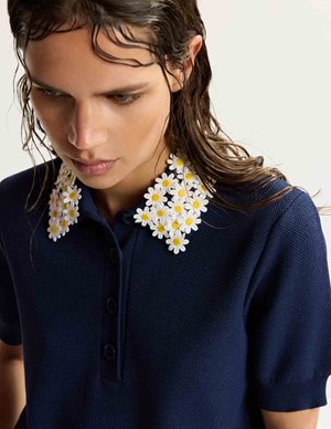 Essentiel Antwerp jember polo top - blue model