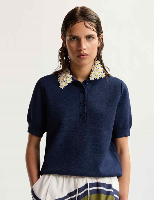 Essentiel Antwerp Jember polo top - blue